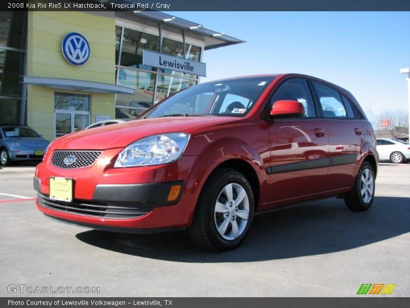 Tropical Red / Gray 2008 Kia Rio Rio5 LX Hatchback