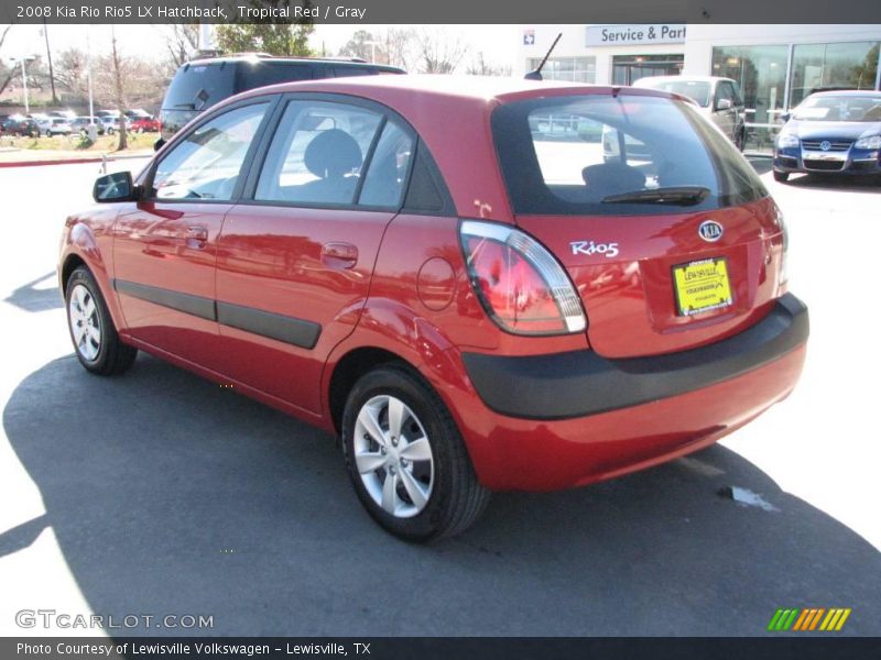 Tropical Red / Gray 2008 Kia Rio Rio5 LX Hatchback