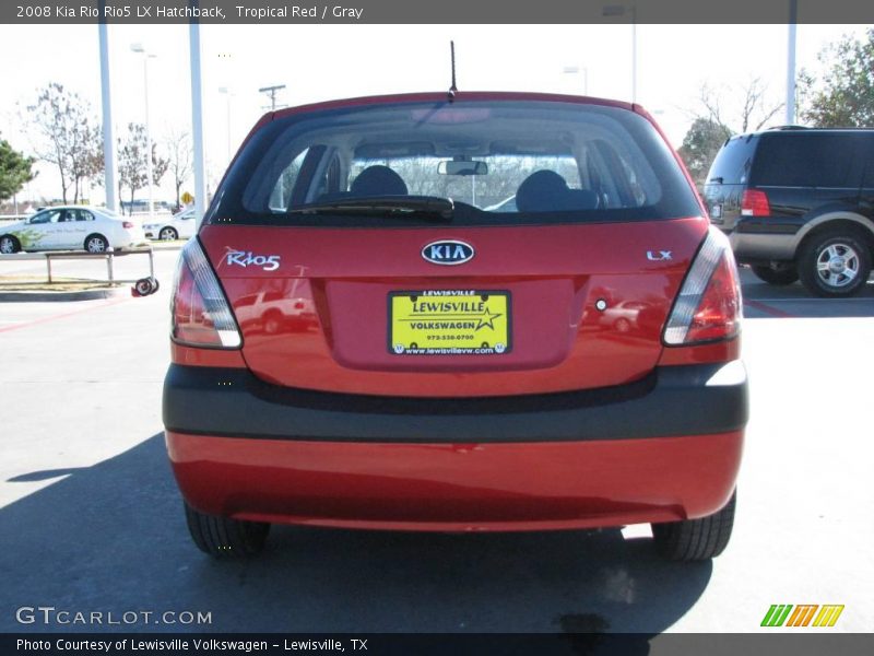 Tropical Red / Gray 2008 Kia Rio Rio5 LX Hatchback