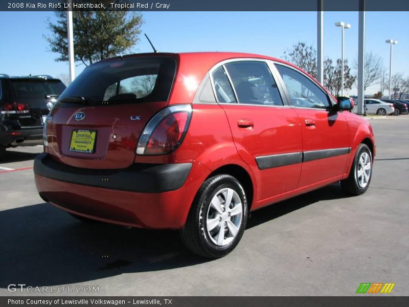 Tropical Red / Gray 2008 Kia Rio Rio5 LX Hatchback