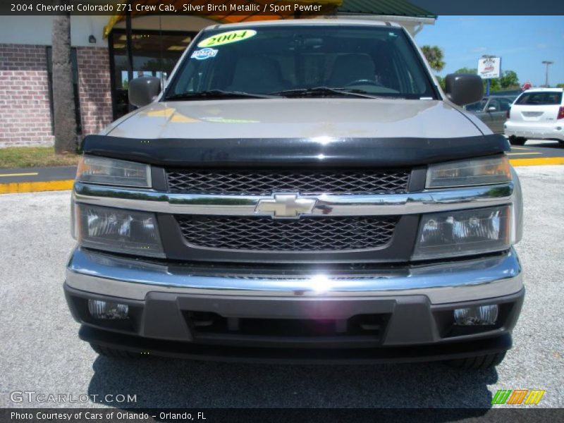 Silver Birch Metallic / Sport Pewter 2004 Chevrolet Colorado Z71 Crew Cab