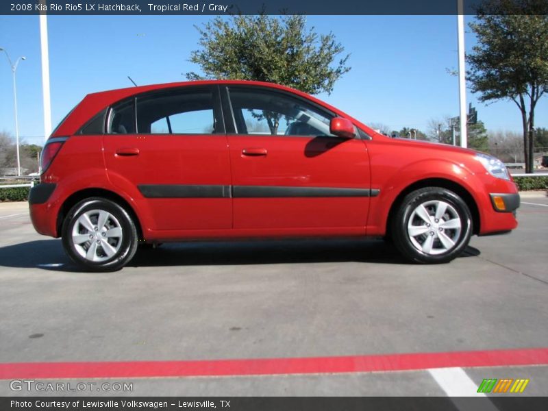 Tropical Red / Gray 2008 Kia Rio Rio5 LX Hatchback