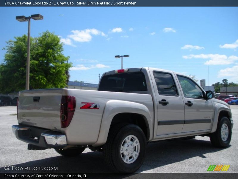 Silver Birch Metallic / Sport Pewter 2004 Chevrolet Colorado Z71 Crew Cab