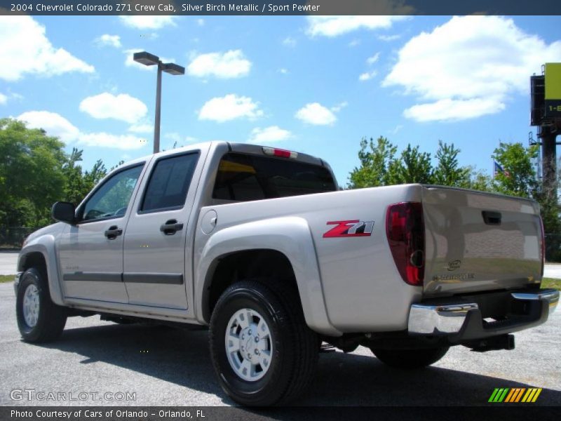 Silver Birch Metallic / Sport Pewter 2004 Chevrolet Colorado Z71 Crew Cab