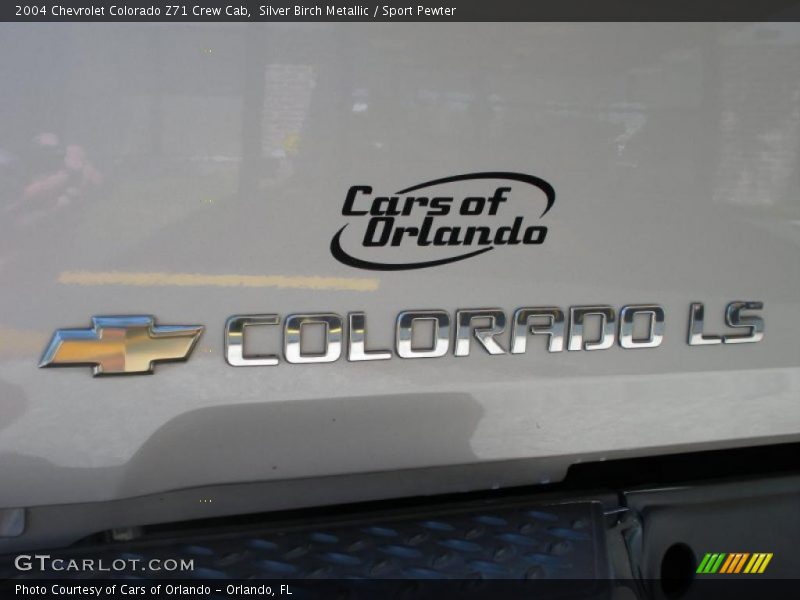 Silver Birch Metallic / Sport Pewter 2004 Chevrolet Colorado Z71 Crew Cab