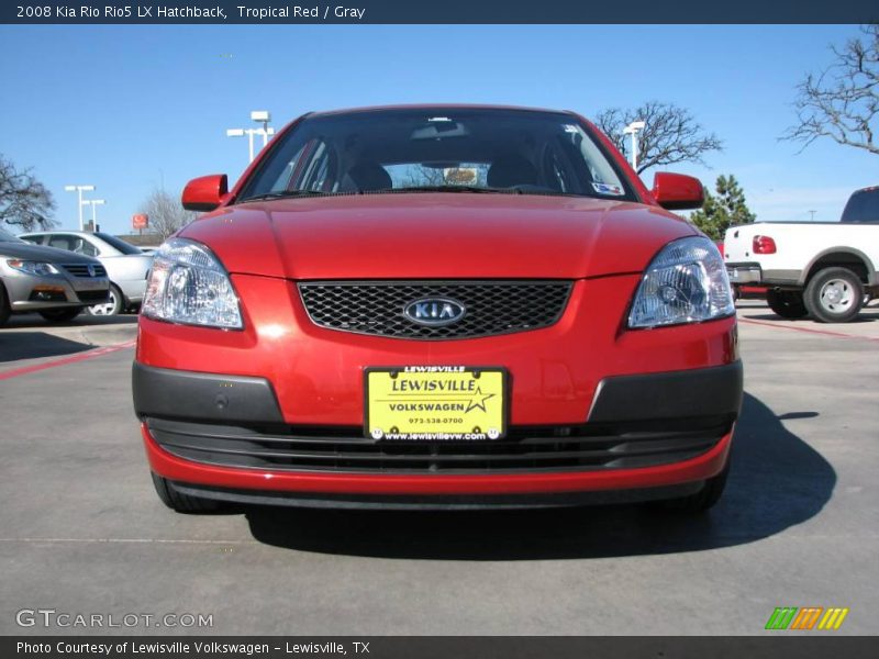 Tropical Red / Gray 2008 Kia Rio Rio5 LX Hatchback