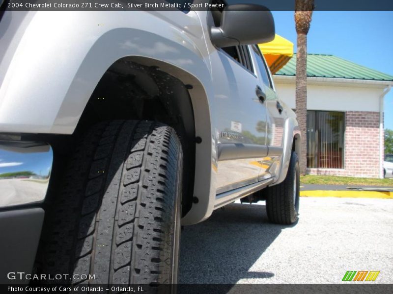 Silver Birch Metallic / Sport Pewter 2004 Chevrolet Colorado Z71 Crew Cab
