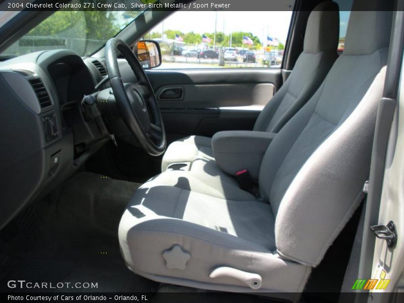 Silver Birch Metallic / Sport Pewter 2004 Chevrolet Colorado Z71 Crew Cab