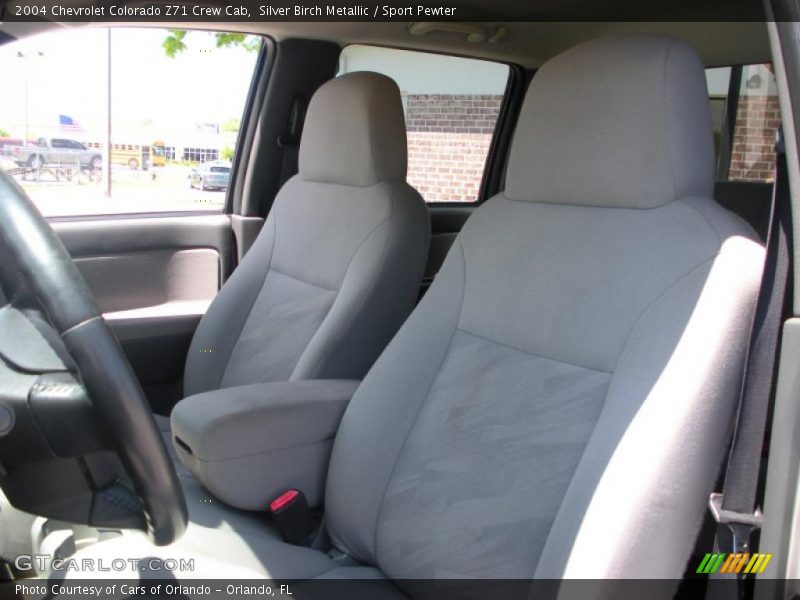 Silver Birch Metallic / Sport Pewter 2004 Chevrolet Colorado Z71 Crew Cab