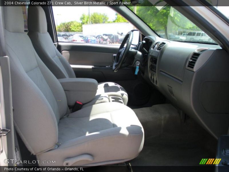 Silver Birch Metallic / Sport Pewter 2004 Chevrolet Colorado Z71 Crew Cab
