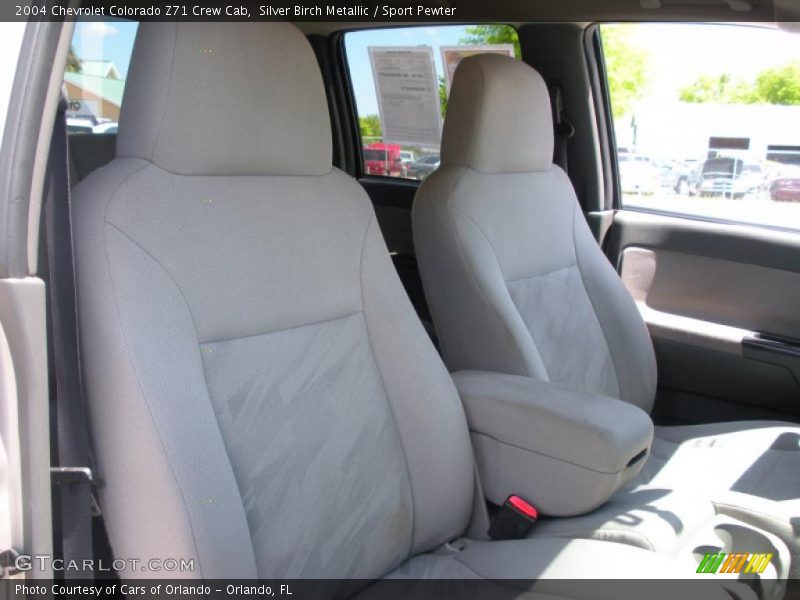 Silver Birch Metallic / Sport Pewter 2004 Chevrolet Colorado Z71 Crew Cab