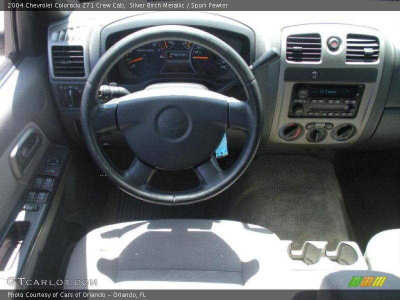 Silver Birch Metallic / Sport Pewter 2004 Chevrolet Colorado Z71 Crew Cab