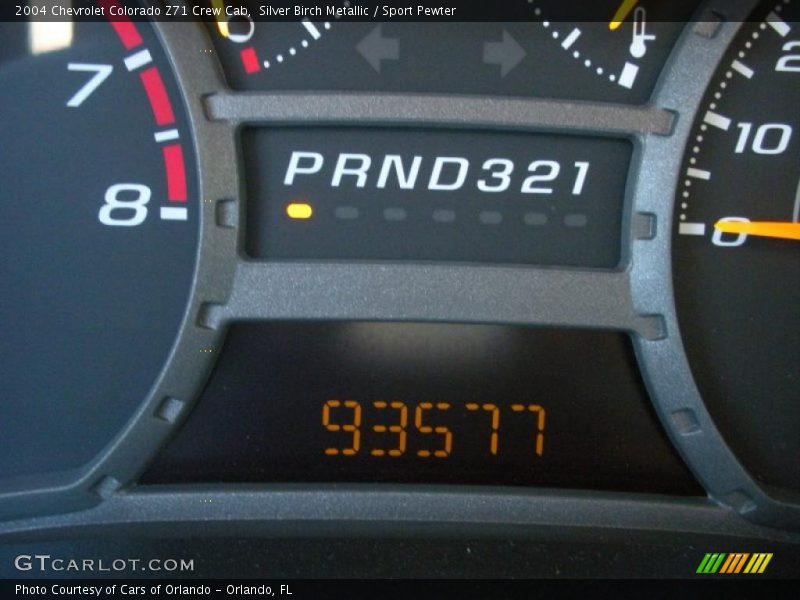 Silver Birch Metallic / Sport Pewter 2004 Chevrolet Colorado Z71 Crew Cab