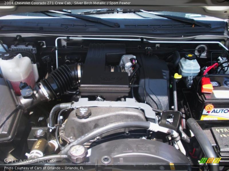 Silver Birch Metallic / Sport Pewter 2004 Chevrolet Colorado Z71 Crew Cab