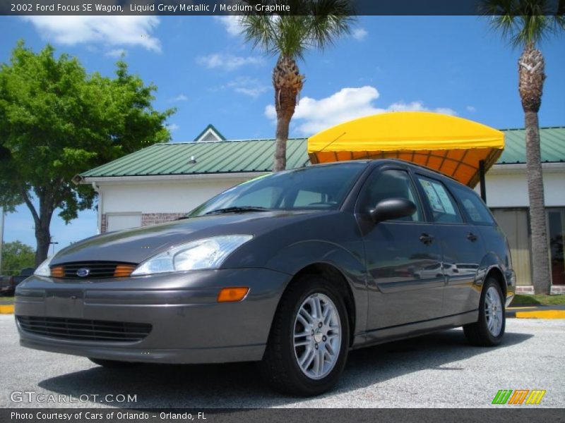 Liquid Grey Metallic / Medium Graphite 2002 Ford Focus SE Wagon