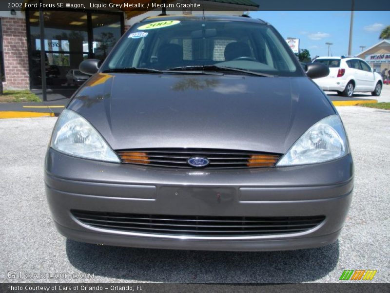 Liquid Grey Metallic / Medium Graphite 2002 Ford Focus SE Wagon