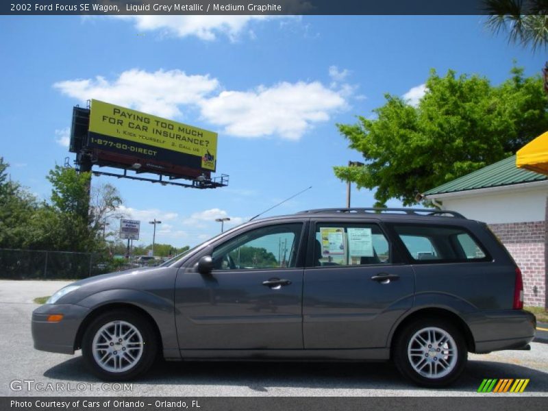 Liquid Grey Metallic / Medium Graphite 2002 Ford Focus SE Wagon