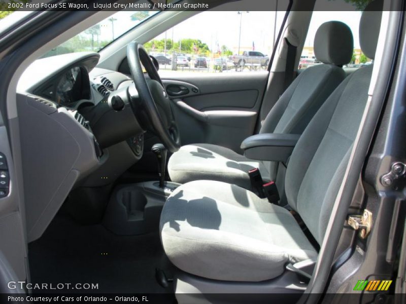 Liquid Grey Metallic / Medium Graphite 2002 Ford Focus SE Wagon