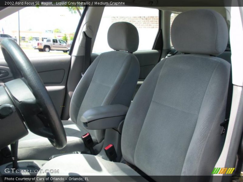 Liquid Grey Metallic / Medium Graphite 2002 Ford Focus SE Wagon