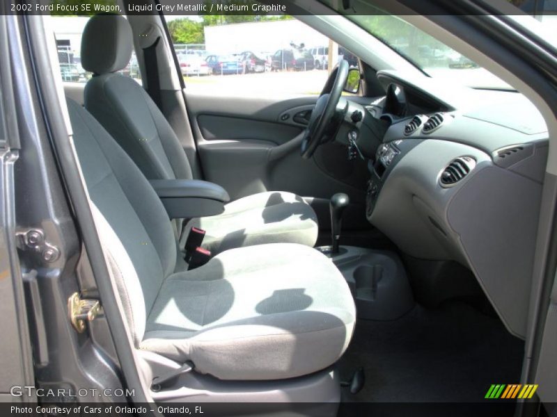 Liquid Grey Metallic / Medium Graphite 2002 Ford Focus SE Wagon