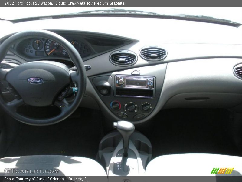 Liquid Grey Metallic / Medium Graphite 2002 Ford Focus SE Wagon