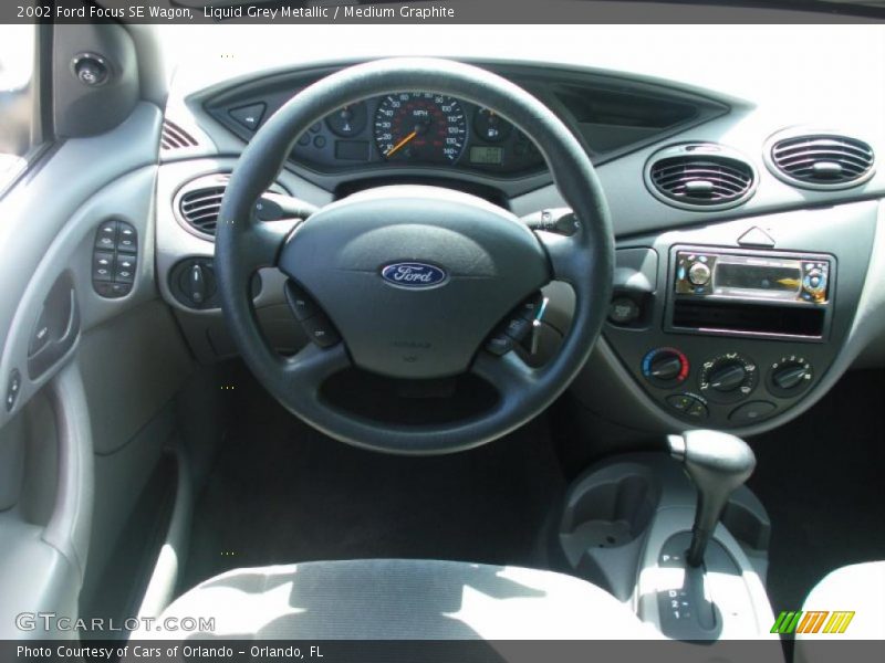 Liquid Grey Metallic / Medium Graphite 2002 Ford Focus SE Wagon