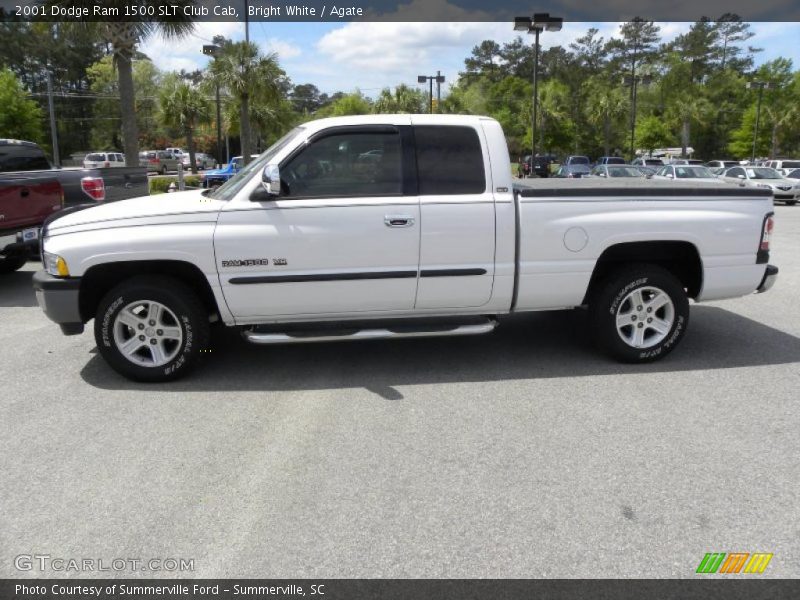 Bright White / Agate 2001 Dodge Ram 1500 SLT Club Cab
