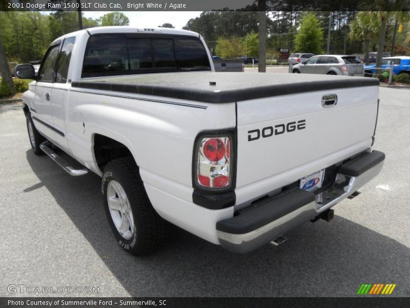 Bright White / Agate 2001 Dodge Ram 1500 SLT Club Cab