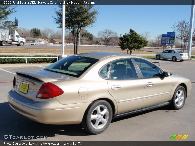 Harvest Gold Metallic / Medium Parchment 2000 Ford Taurus SES