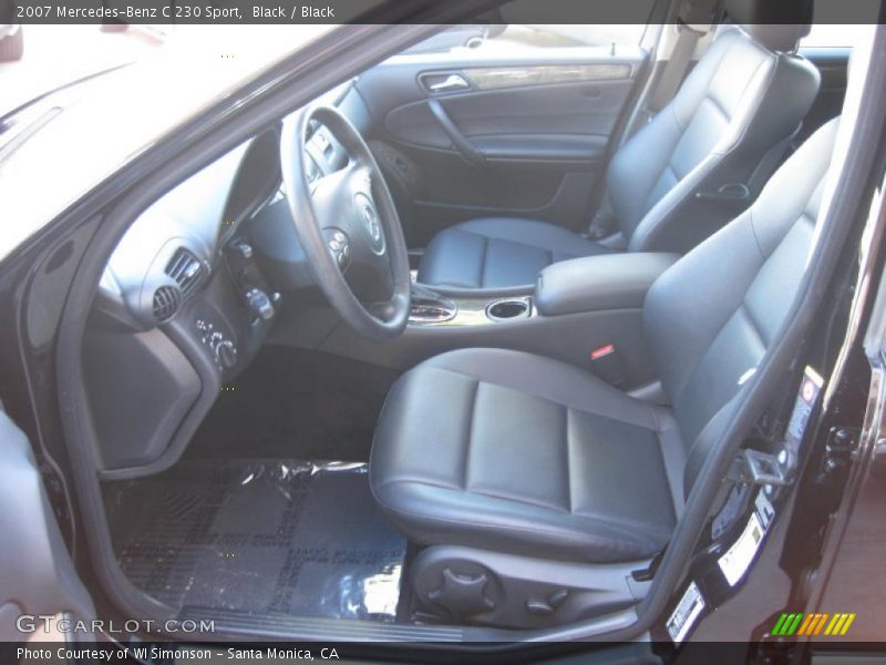Black / Black 2007 Mercedes-Benz C 230 Sport