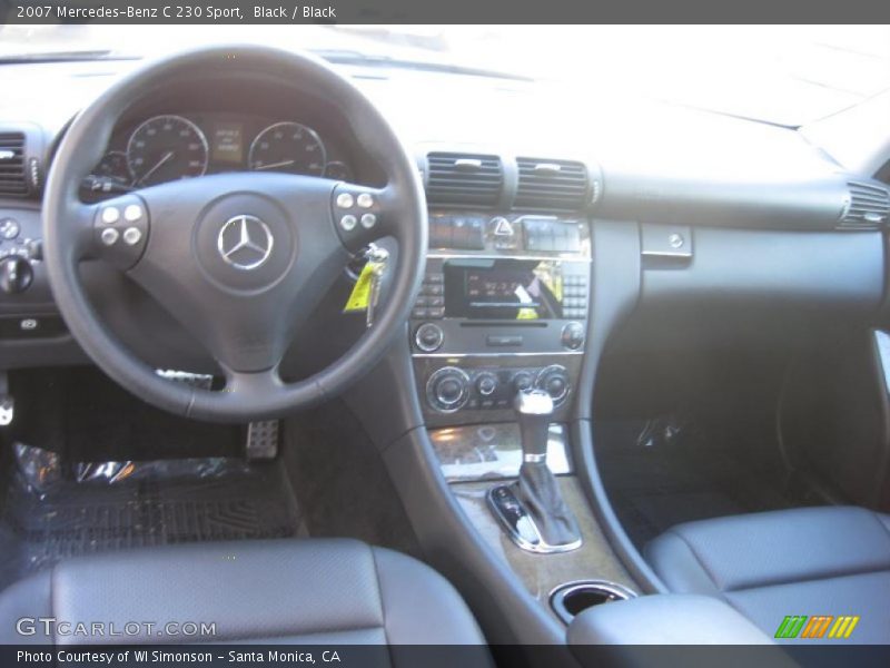 Black / Black 2007 Mercedes-Benz C 230 Sport