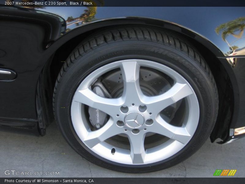 Black / Black 2007 Mercedes-Benz C 230 Sport