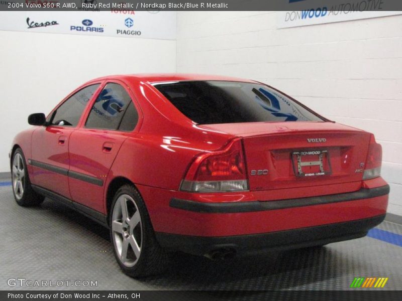 Ruby Red Metallic / Nordkap Black/Blue R Metallic 2004 Volvo S60 R AWD