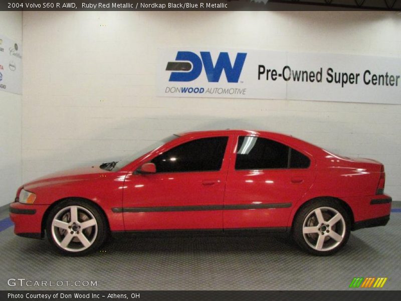 Ruby Red Metallic / Nordkap Black/Blue R Metallic 2004 Volvo S60 R AWD