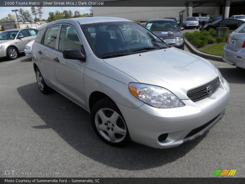 Silver Streak Mica / Dark Charcoal 2008 Toyota Matrix