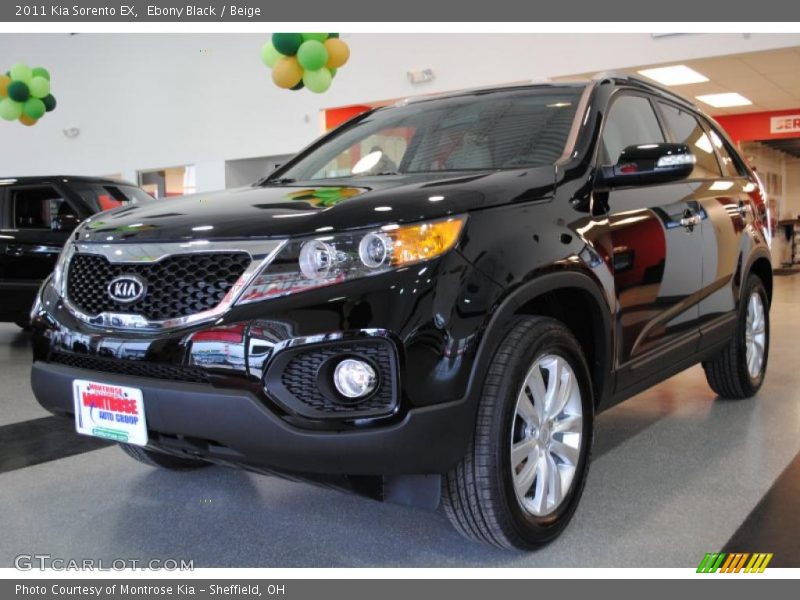 Ebony Black / Beige 2011 Kia Sorento EX