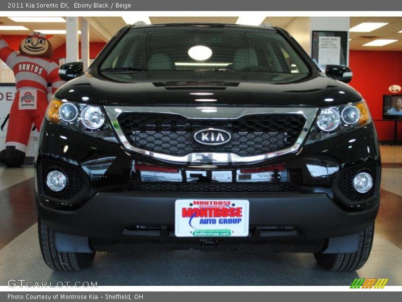 Ebony Black / Beige 2011 Kia Sorento EX