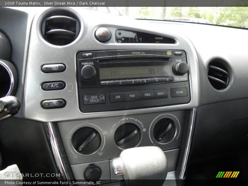 Silver Streak Mica / Dark Charcoal 2008 Toyota Matrix