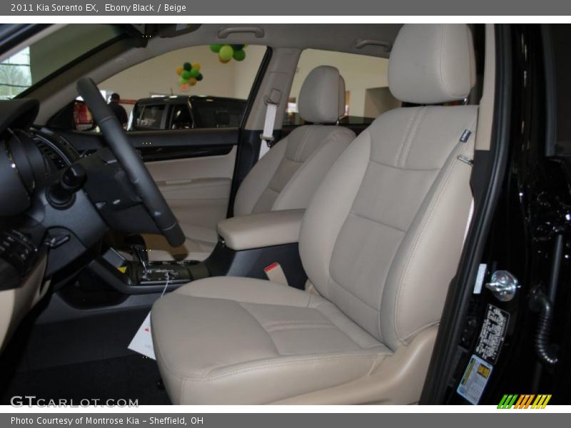 Ebony Black / Beige 2011 Kia Sorento EX
