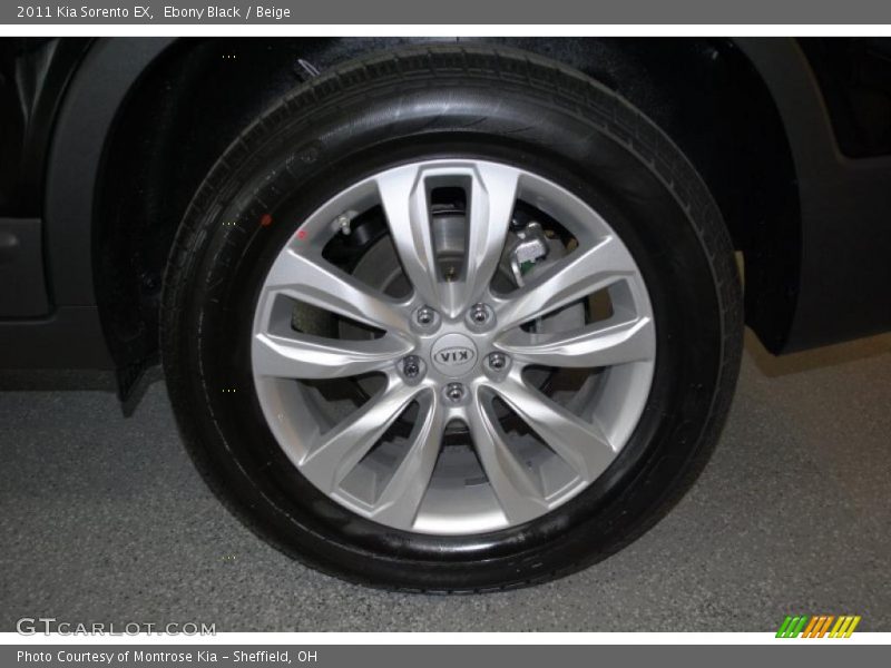 Ebony Black / Beige 2011 Kia Sorento EX