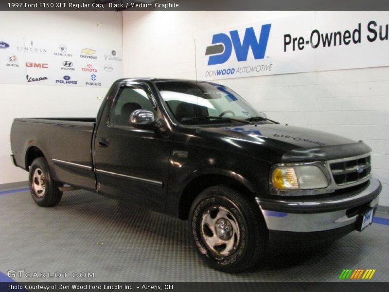 Black / Medium Graphite 1997 Ford F150 XLT Regular Cab