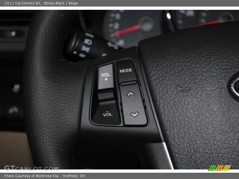 Ebony Black / Beige 2011 Kia Sorento EX