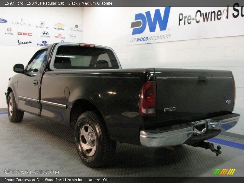 Black / Medium Graphite 1997 Ford F150 XLT Regular Cab