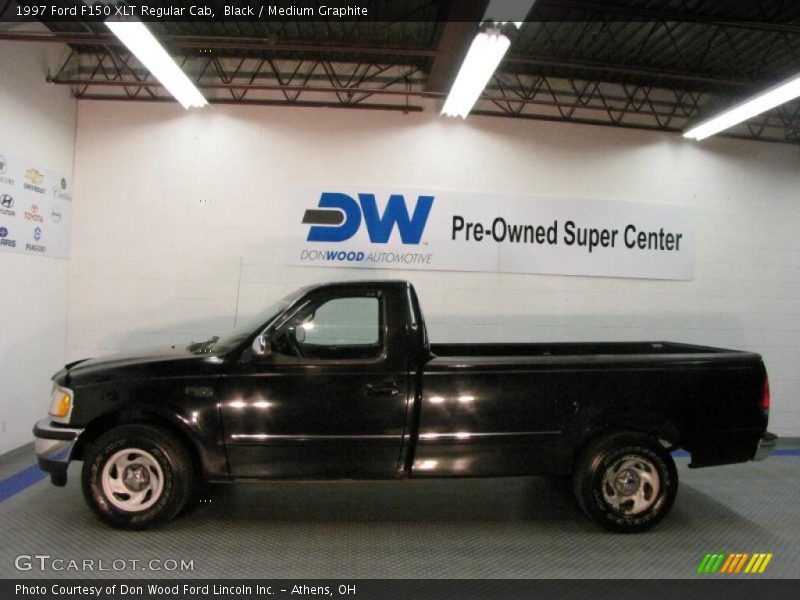 Black / Medium Graphite 1997 Ford F150 XLT Regular Cab