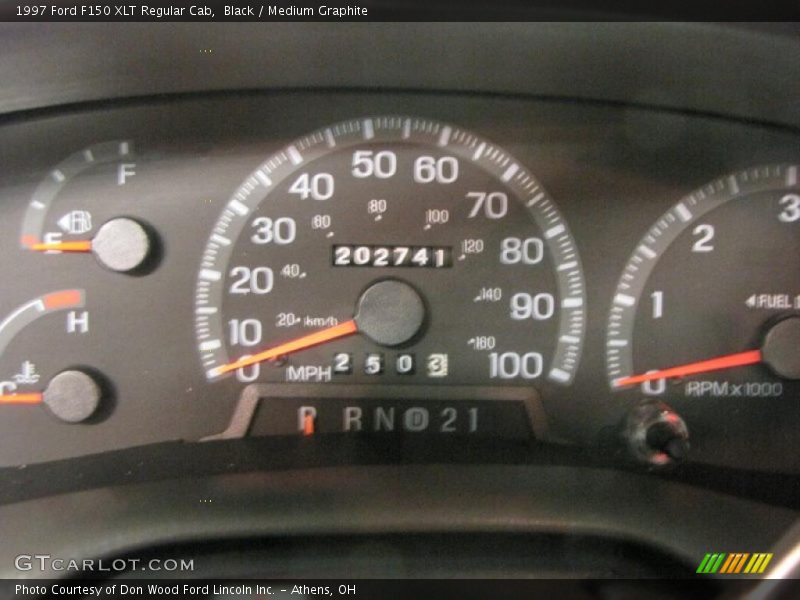 Black / Medium Graphite 1997 Ford F150 XLT Regular Cab