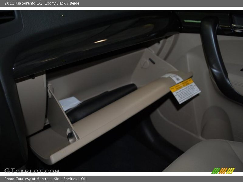 Ebony Black / Beige 2011 Kia Sorento EX