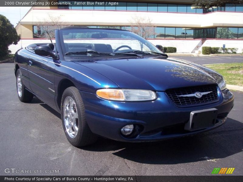 Patriot Blue Pearl / Agate 2000 Chrysler Sebring JXi Convertible