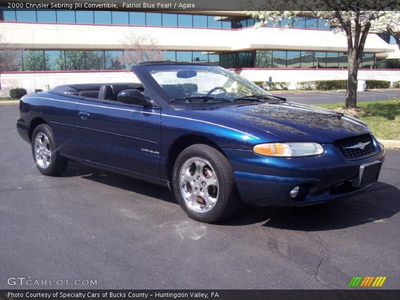 Patriot Blue Pearl / Agate 2000 Chrysler Sebring JXi Convertible
