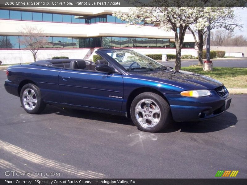 Patriot Blue Pearl / Agate 2000 Chrysler Sebring JXi Convertible