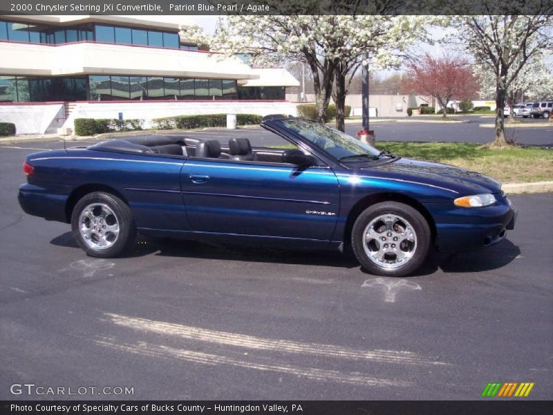 Patriot Blue Pearl / Agate 2000 Chrysler Sebring JXi Convertible